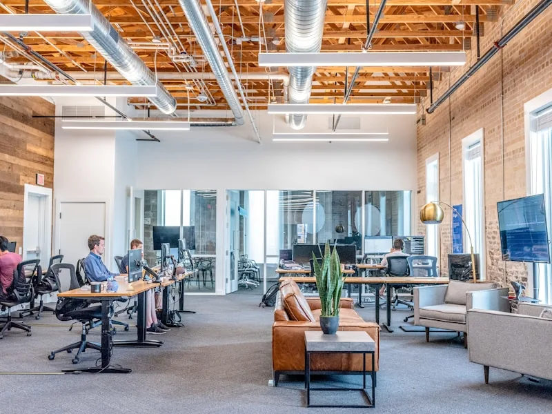 Modern open plan commercial office